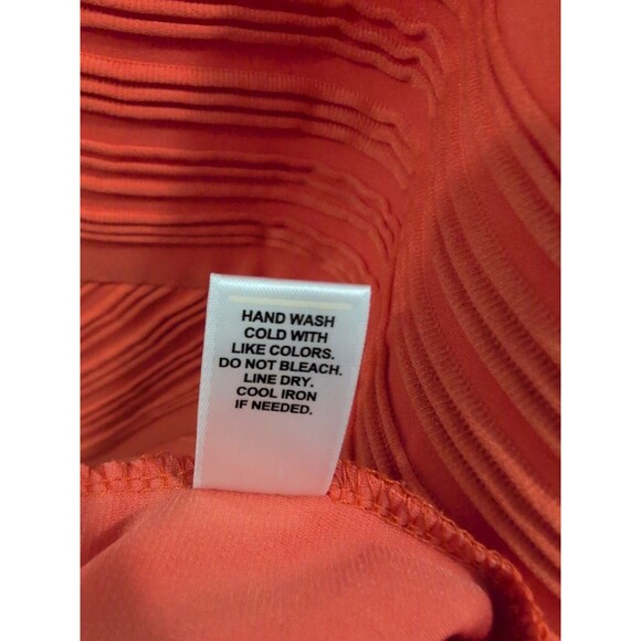 Cato Woman Coral Orange Textured Sleeveless Tank Top Plus Size 26/28W - Picture 5 of 5